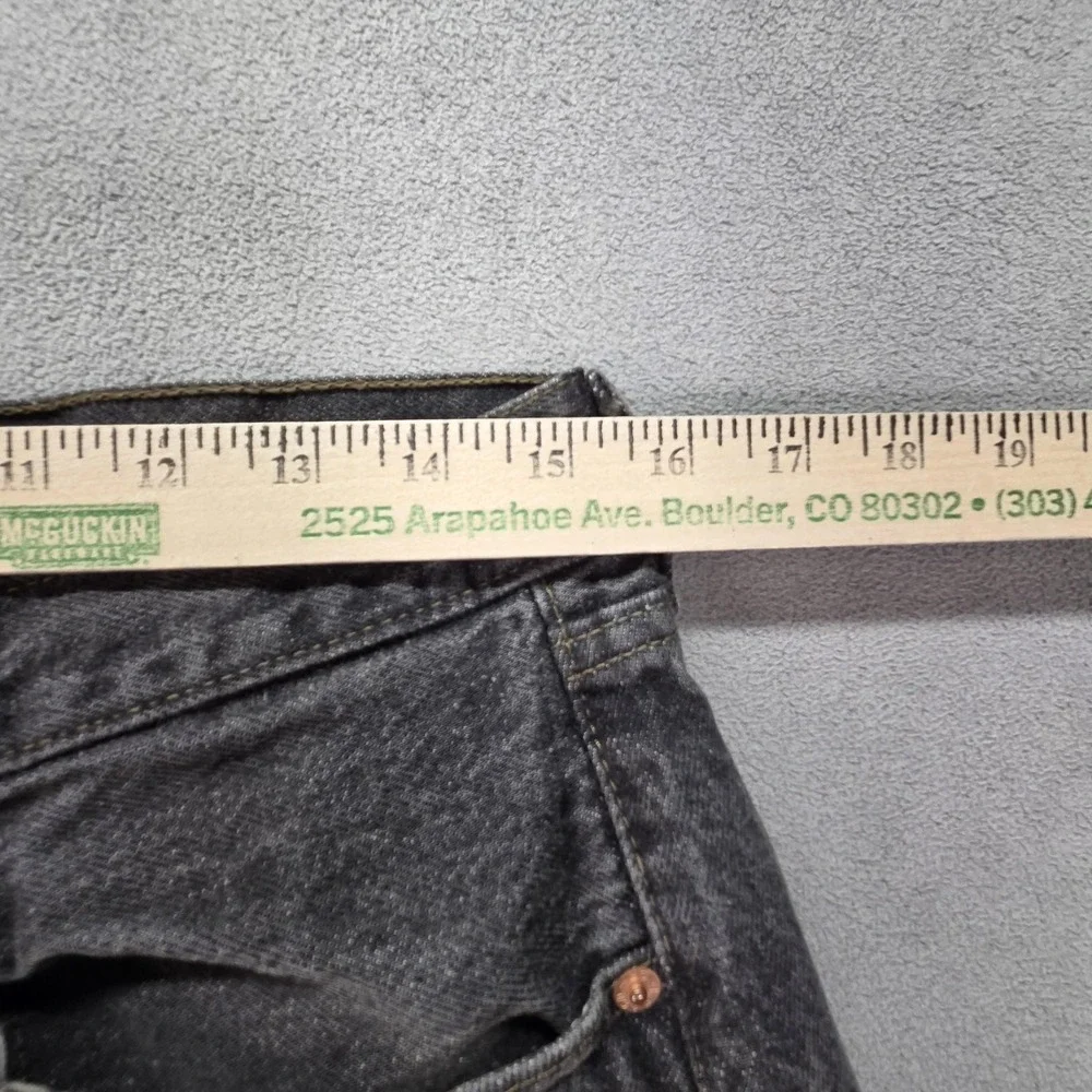 Vintage Levis 501 Jeans Mens Black Straight Button Fly USA Fits‎ 30x29